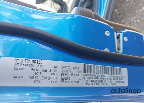 2019 Jeep Compass Altitude 4X4 from USA, damaged, VIN 3C4NJDBB2KT713724